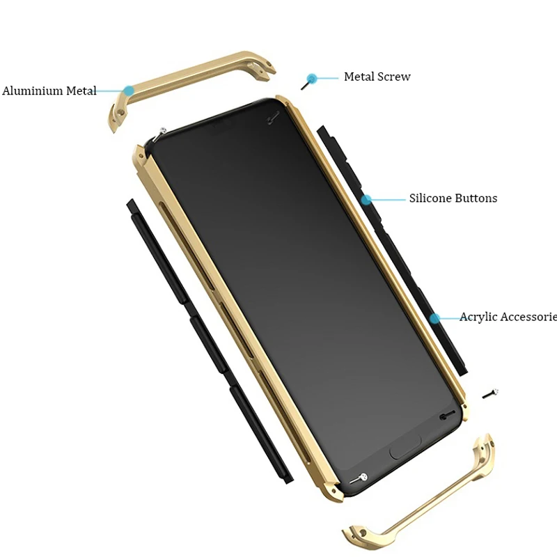 Противоударный бронированный металлический чехол Soinmy для Huawei v20 P10 Honor V8