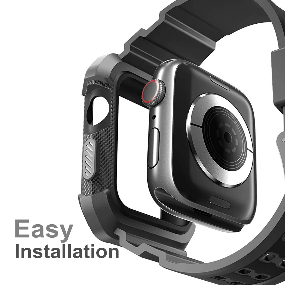 UEBN спортивный ремешок для часов apple watch 4 Чехол наручных iwatch 44 мм 40 correa в едином