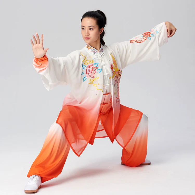 Одежда для тайчи боевые искусства костюм кунг-фу Униформа taiji одежда Qigong женщин