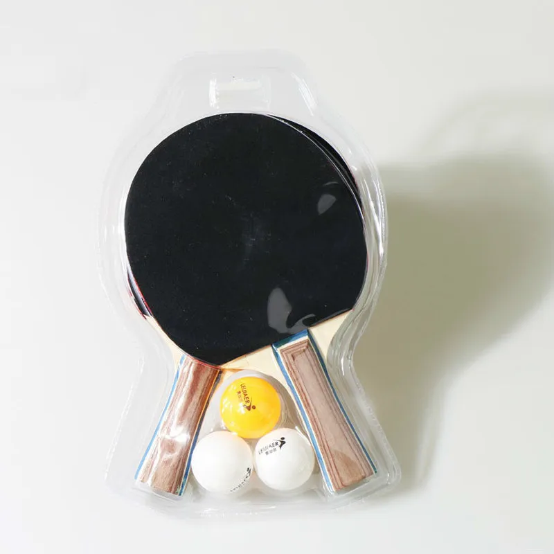 Высокое качество ракетка для пинг понга набор 2 ракетки настольного тенниса и 3