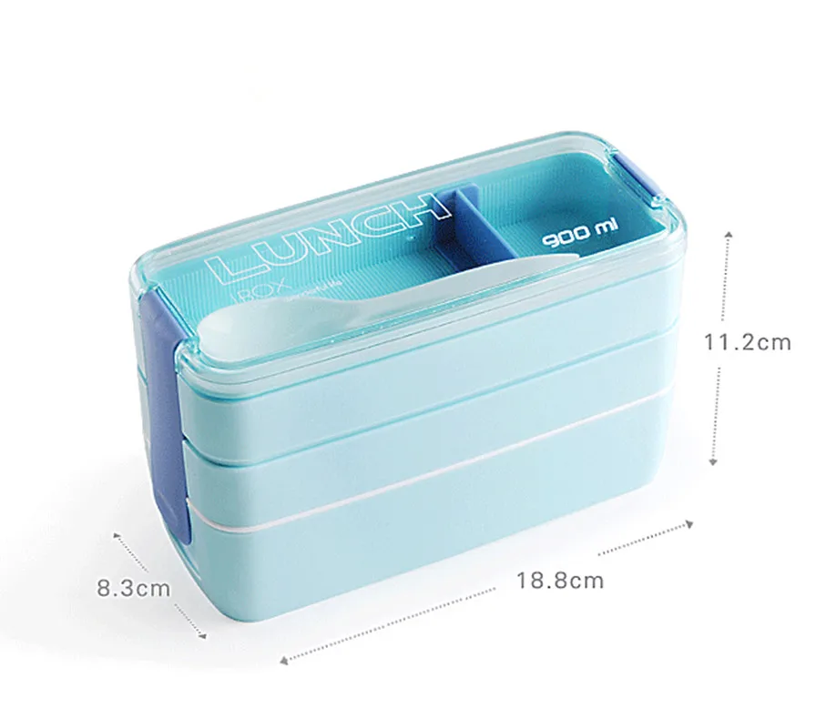 Hoomall 2018 Новый ланч бокс отсеки Ланч бенто коробки Школа коробка дети пластиковая