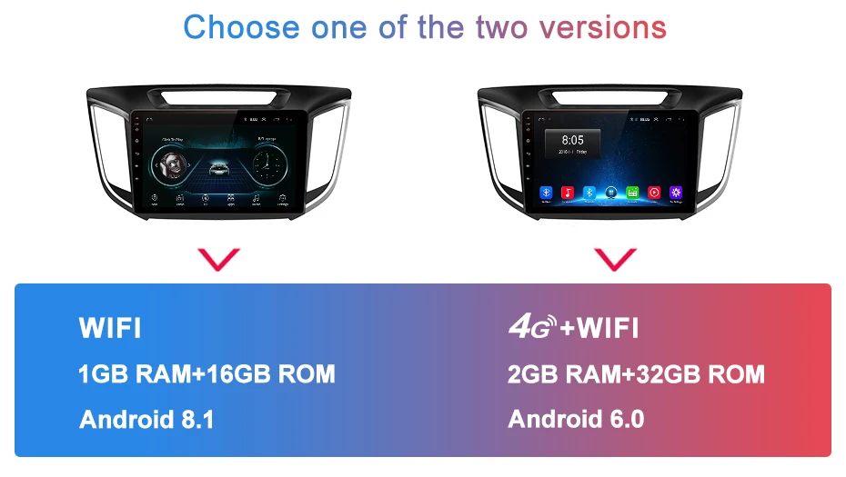 Junsun 2G+ 3 2G Android 8,1 4G Автомобильный dvd Радио мультимедийный плеер gps навигация для hyundai ix25 creta- 2din стерео хедуни
