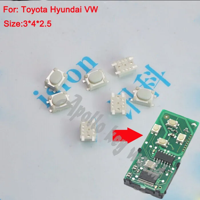 Высококачественная тактильная Кнопка микропереключателя SMD для Toyota Hyundai VW