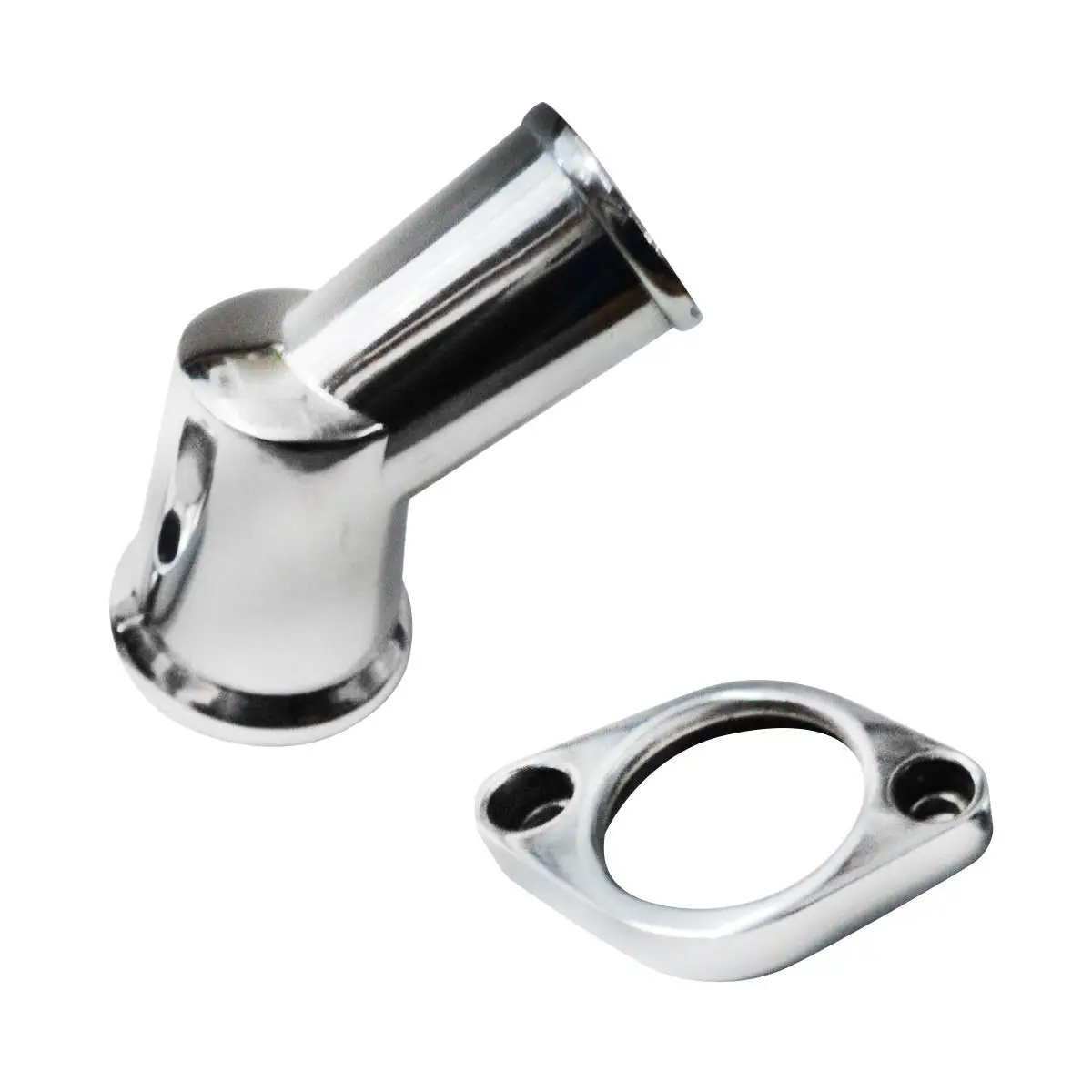 Полированный алюминиевый двигатель поворотный на 45 градусов водяной шейка