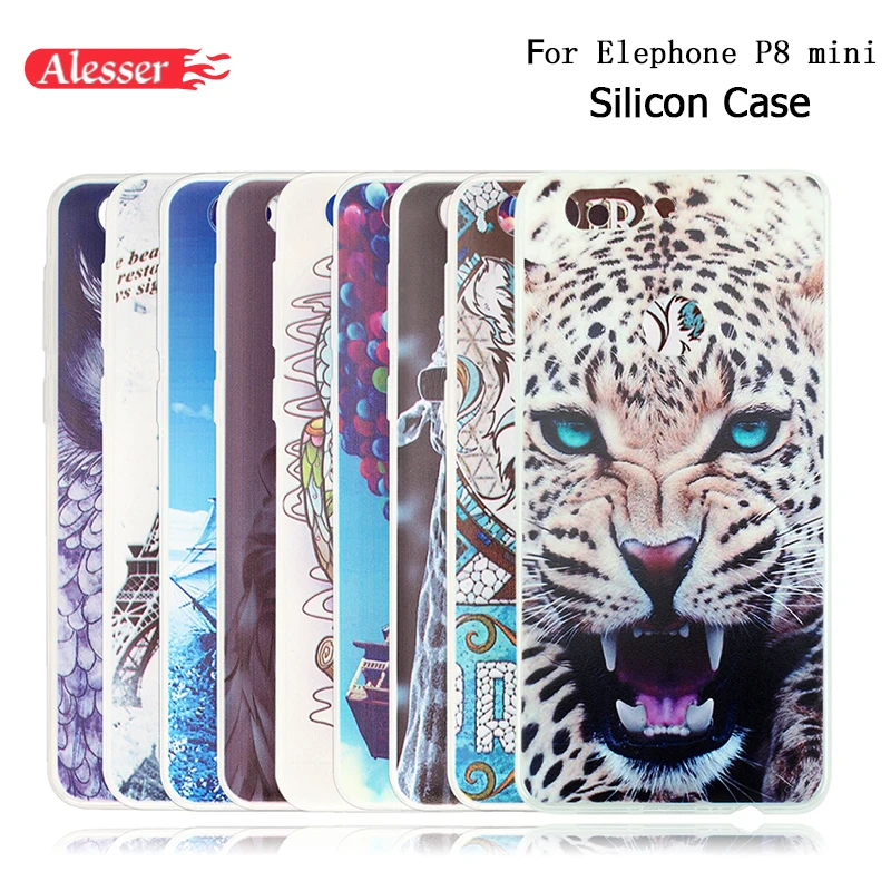 Алессер для Elephone P8 силиконовый мини-чехол мягкий ТПУ чехол с красочными