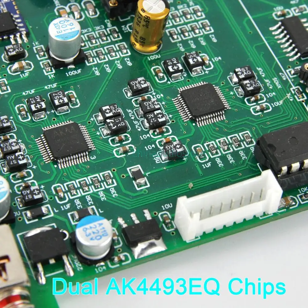 HIFI двойной AK4493EQ DSD DAC Bluetooth 5 0 беспроводной плеер AK4493 XMOS Amanero USB LME49720 OLED дисплей