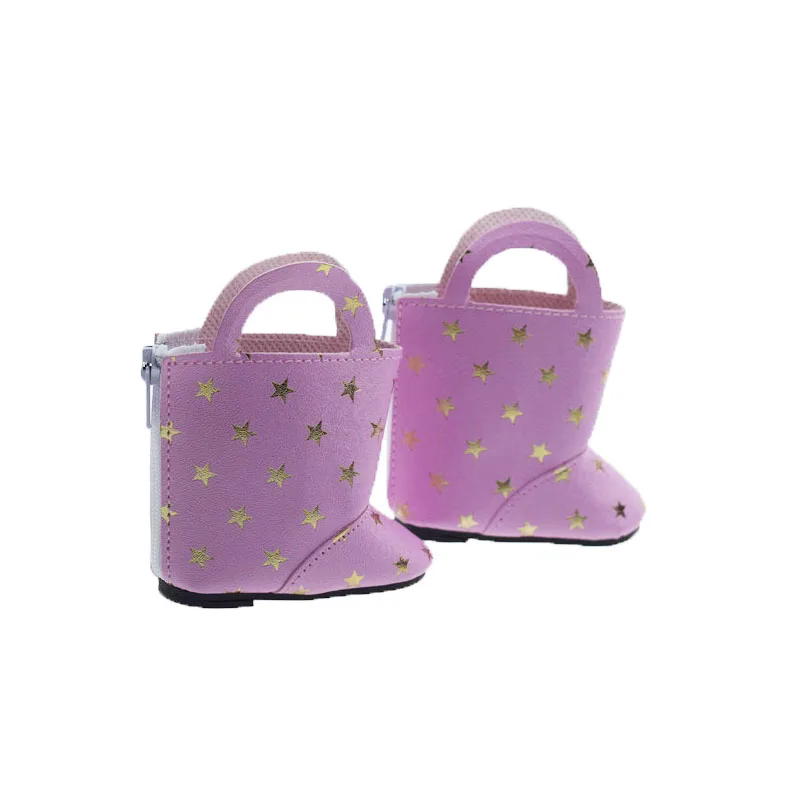 Кукла обувь розовая кожа Сапоги и ботинки для девочек кукла 18 &quotдюймов American Girl Doll