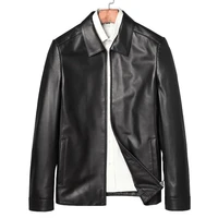 promote 100 guaranteed real sheep skin leather clothing male formal spring genuine leather outwear