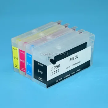 711 711XL Refillable Ink Cartridge For HP Designjet T120 T520 HP711 Printers Replacement ink cartridges with auto reset chips 1