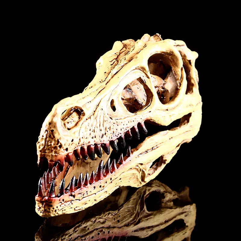 Реалистичная Фигурка динозавра в виде черепа из смолы подарок для детей