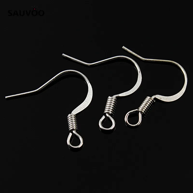 SAUVOO серьги с плоским основанием крючки Ушная проволока золотистого и