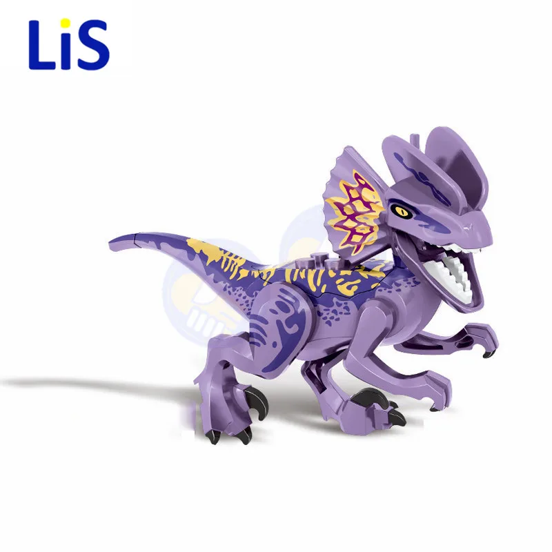 Новый 8 шт./компл. совместим с logoes Юрского периода миров тираннозавра T-rex Indominus Rex