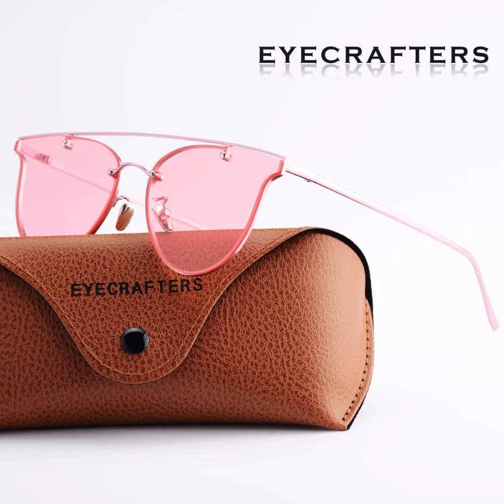 Eyecrafters Модные женские очки кошачий глаз двойная оправа Роскошные Дизайнерские