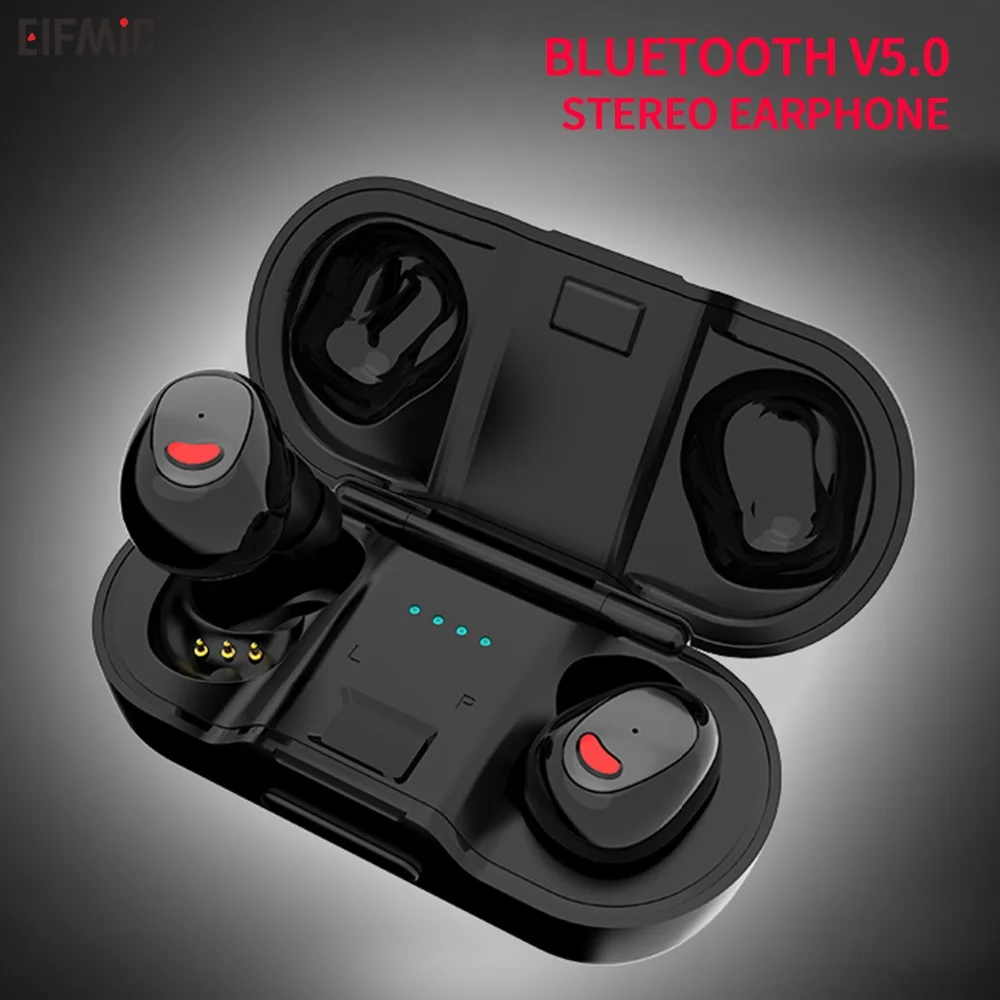 Оптовая продажа ELFMIC TWS Беспроводные Bluetooth 5 0 наушники мини стерео гарнитуры