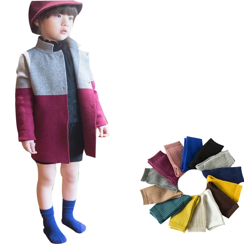 5 шт./1 партия осенние зимние теплые модные хлопковые носки для детей 0 9 лет