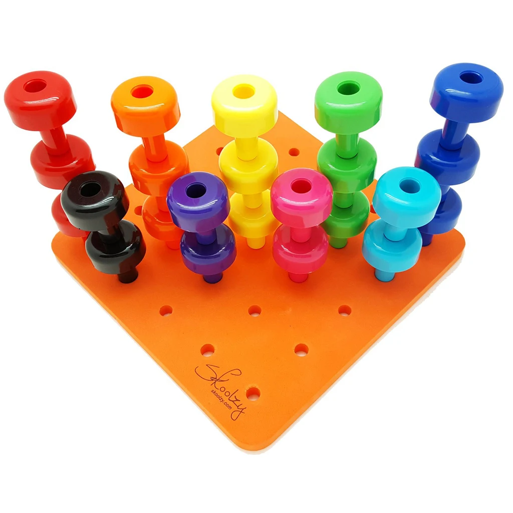 Укладчик Peg Board Fun 30 шт. детская развивающая игрушка для сортировки и укладки