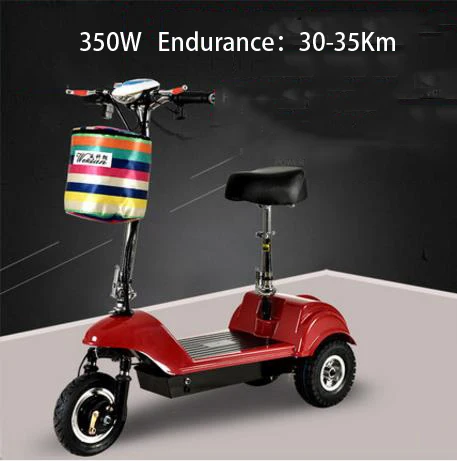 36V lithium battery 261005/взрослый Мини Складной электрический скутер/Дамский автомобиль с батареей/двухколесный скутер/противоскользящая ручка/мини электрический автомобиль/ - Color: 36V lithium battery