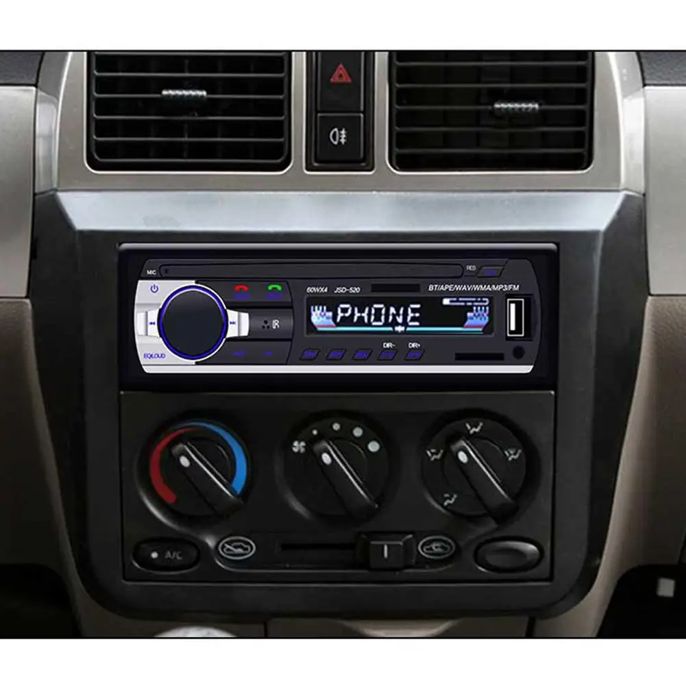Автомобильный Радио Bluetooth стерео плеер MP3 USB/SD/FM USB радио Aux вход приемник Hands-free