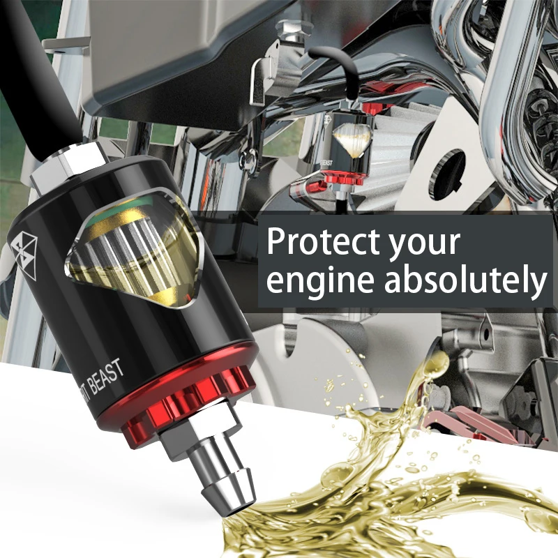 Xijia Motorcycle Gas Filter Oil Filt Universal Fuel Cleaner Magnet Stainless Steel Copper Scooter Dirt Bike | Автомобили и
