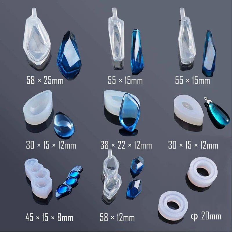 Наборы силиконовой смолы Ассорти Стиль 25 шт ювелирные изделия литье формы