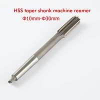 hss high speed steel taper shank milling cutter manual machine reamer h7 cutting diameter 10mm 30mm