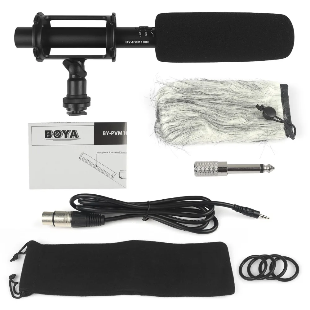 BOYA BY PVM1000 конденсаторный микрофон для видеоинтервью Canon Nikon Sony DSLR камеры с