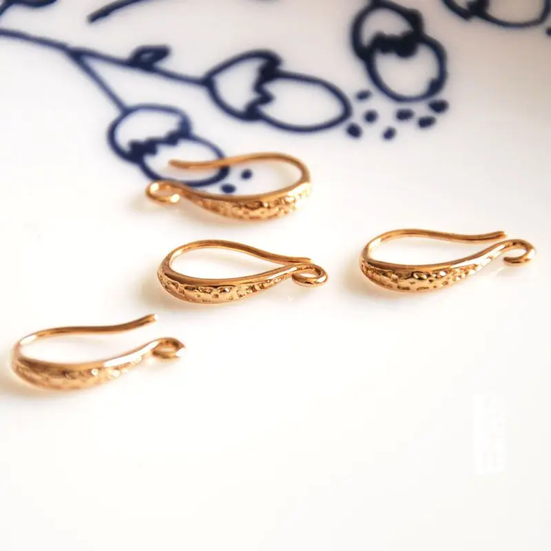 Оптовая продажа позолоченные серьги крючки 20 шт./лот застежка французские для