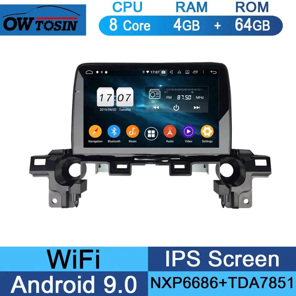 64G " ips Android 9,0 8 ядерный 4G+ 64G Автомобильный мультимедийный плеер для Mazda CX-5 CX5 CX 5 Parrot BT gps навигация радио - Цвет: 64G