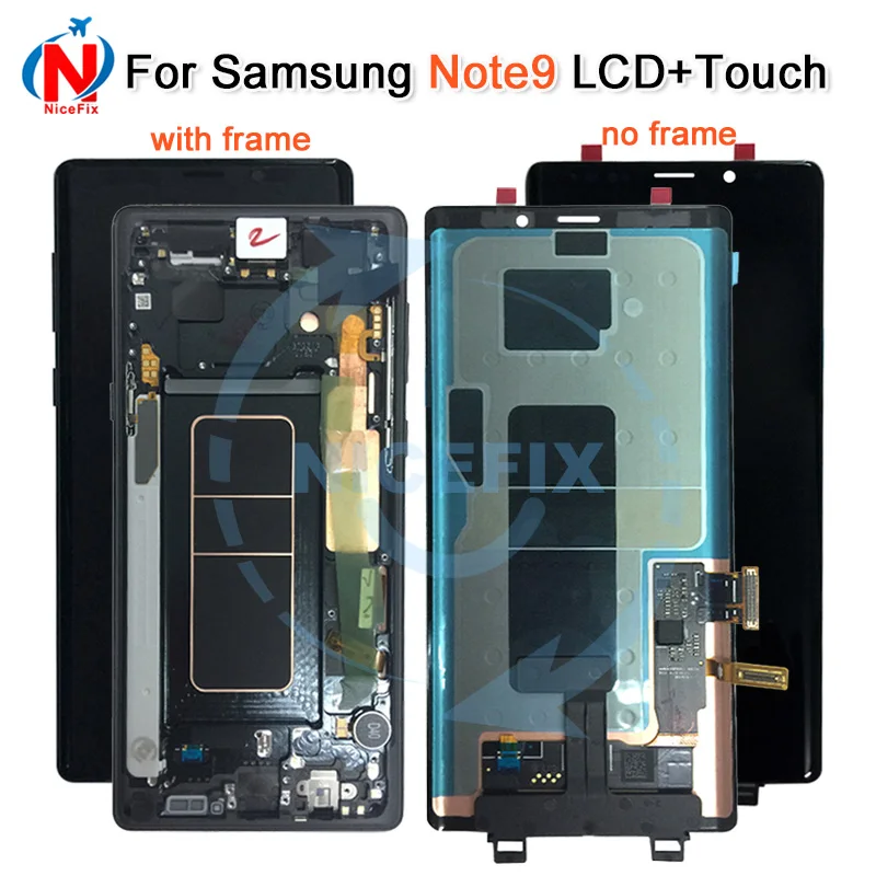100% протестированный ЖК-дисплей для Samsung Galaxy Note 9 N960 сенсорный экран с дигитайзером