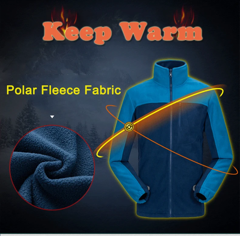 Facecozy, мужские зимние походные куртки, лыжная Теплая Флисовая флисовая куртка, ветрозащитная теплая куртка три в одном, теплое пальто с капюшоном