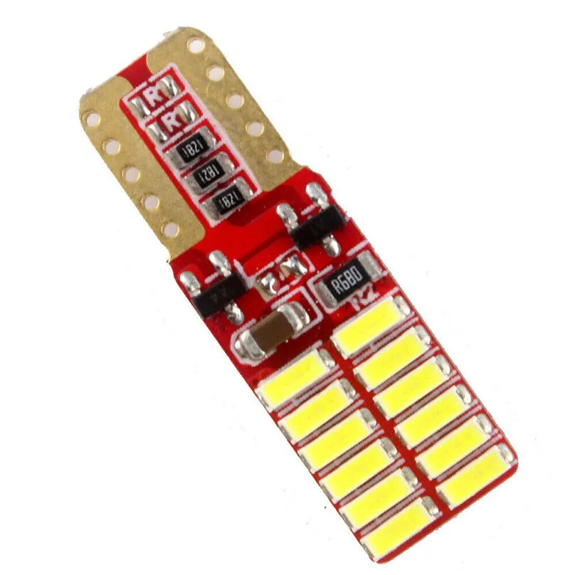 Светильник свет белый Canbus безотказный T 10 W5W 168 24SMD 3014 Светодиодный ные светильник