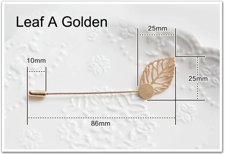 leaf A golden 2 шт Серебряный тон Лист груша безопасные булавки нержавеющая сталь брошь ювелирные изделия безопасные булавки брошь ремесло для DIY Швейные Инструменты Аксессуары - Цвет: leaf A golden