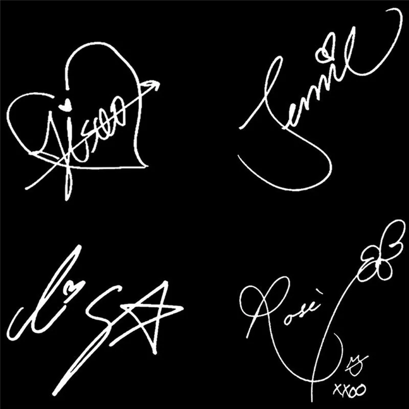 Повседневный Черный KPOP BLACKPINK альбом подписи бейсболка хип-хоп хлопок Регулируемый головной убор унисекс