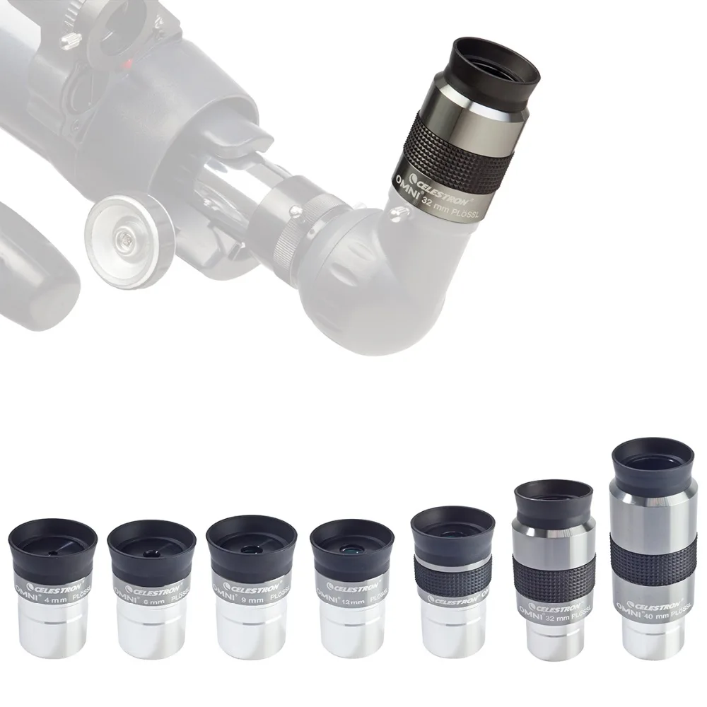 Оптический окуляр Celestron OMNI PLOSSL 4 элементный 1 25 дюйма телескоп мм 6 9 12 15 32 40 мм|spotting