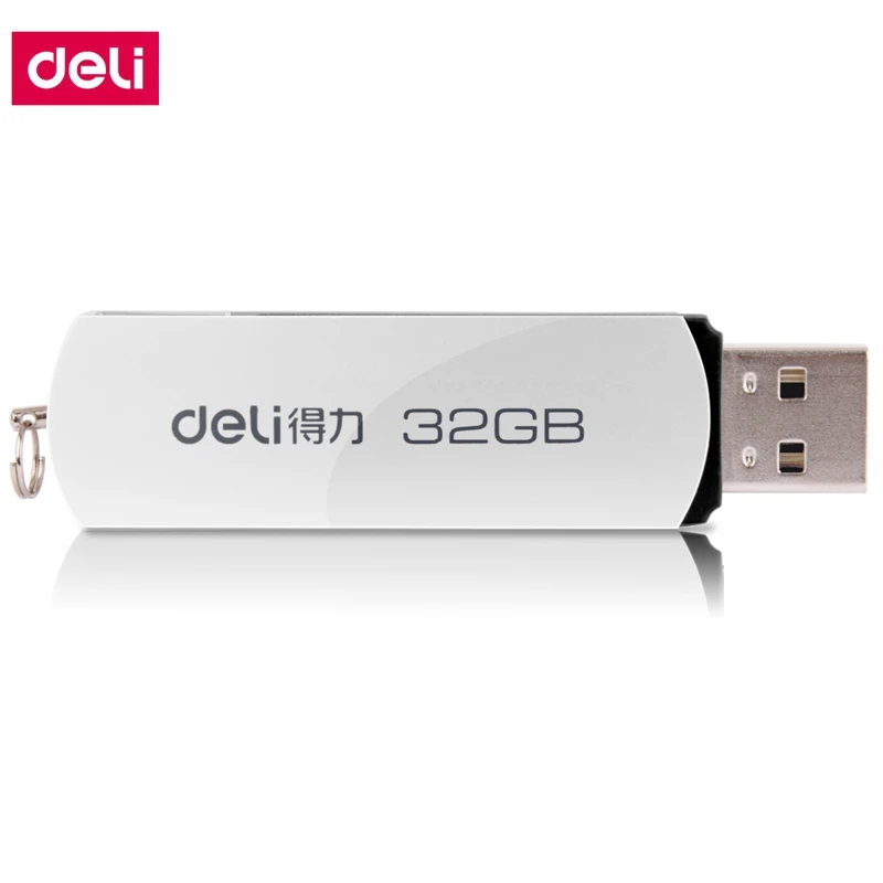 [Readstar] Deli 3753 USB2.0 flash погружения 32 г металлический корпус поворот типа кольцо для