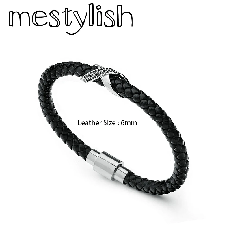 Mestylish 4 шт./лот фигурка 8 Узел Дизайн Бесконечности бусины микро паве циркон медь