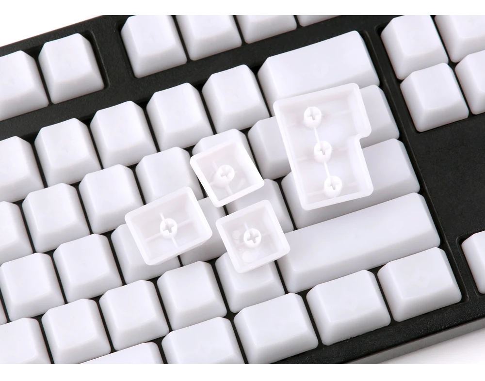 Пустой туман белого цвета pbt keycaps oem профиль 108 ключи для usb wried механическая клавиатура keycaps