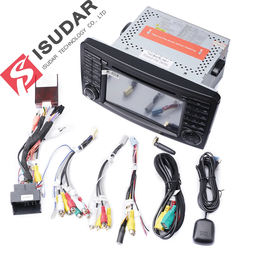 Isudar 2 Din Авто Радио Android 9 для Mercedes/Benz/ML/GL Класс W164 ML350 ML500 GL320 Автомобильный