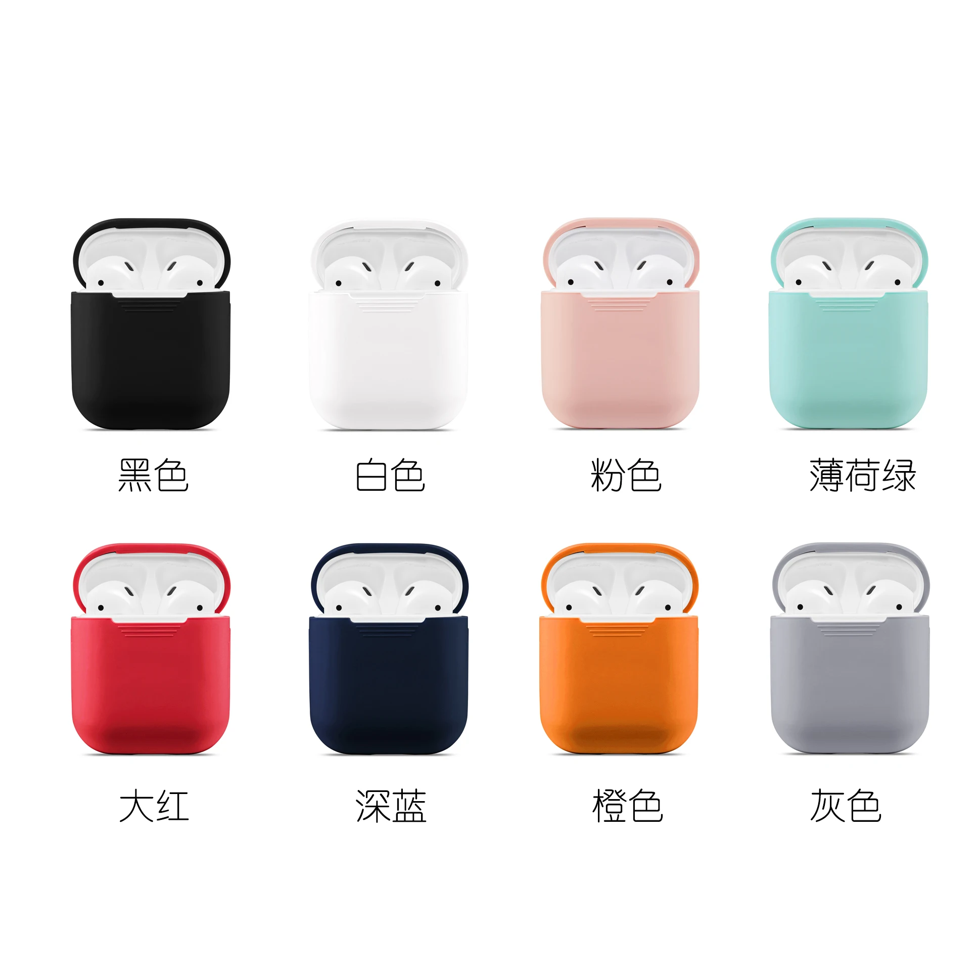 Чехол для Airpods силиконовый мягкий чехол беспроводных наушников Airpod аксессуары Air