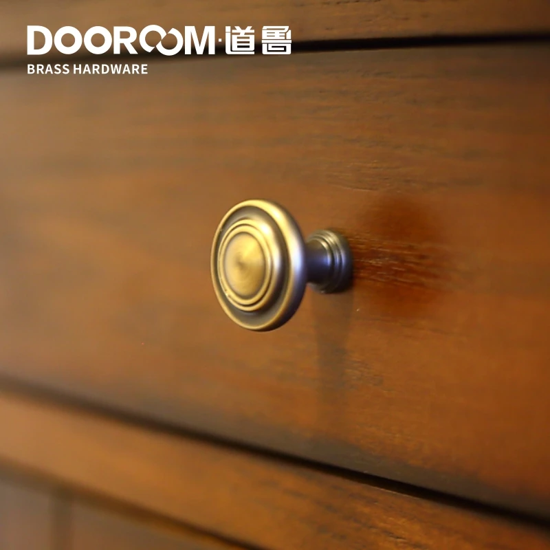 Dooroom латунные ручки Шкаф Комод Шкаф Дверь Ящик Обувной Ящик Мебель Тянет простые европейские пасторальные ручки