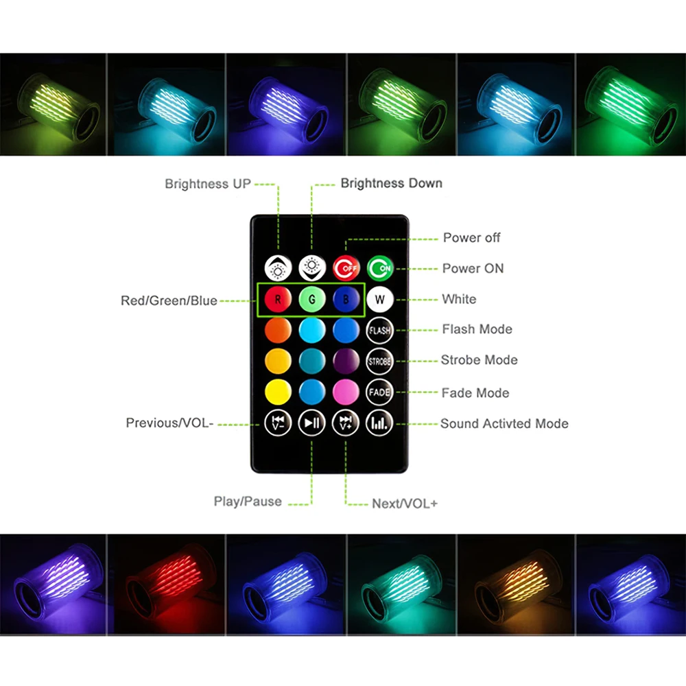 

Party Lights DJ Disco Light BT Speaker Jumpy Flame Music Light Intelligent E26 Smart RGB Light Audio Music Bulb for Home