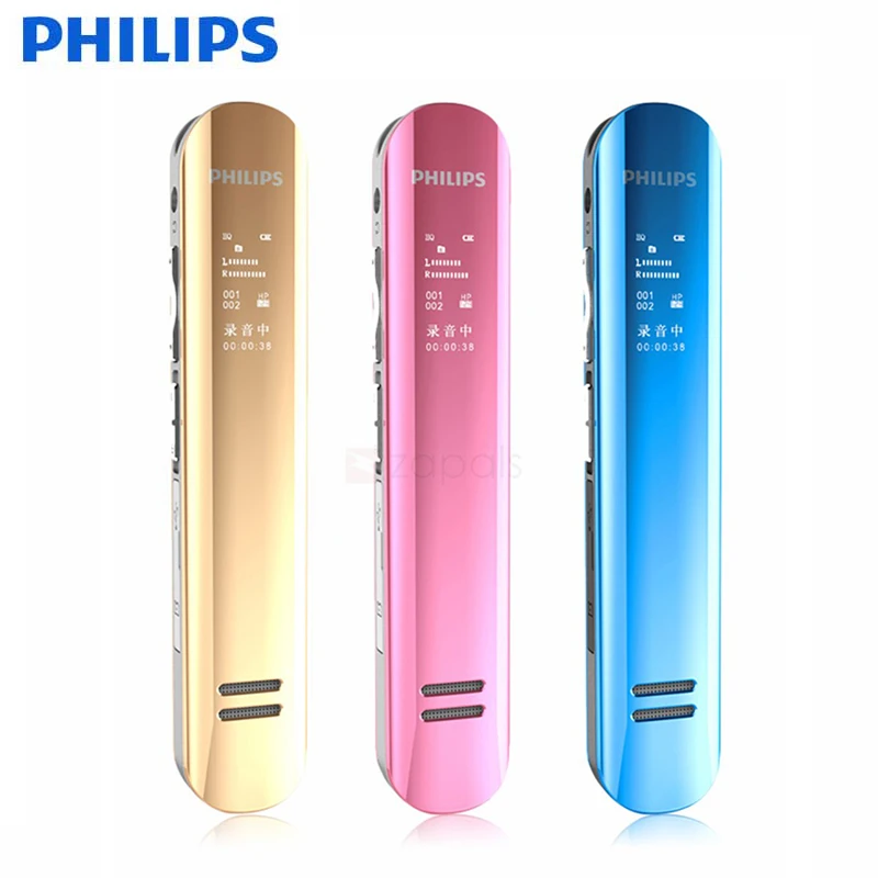Philips Профессиональный голосовой активации цифровой Аудио Диктофон 8 GB USB Spy Pen PCM 1536