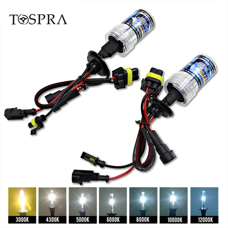 2 шт 12В 55 Вт H4 лампы H7 H1 H3 XENON HID Conversion Kit KitH11 H8 9005 Авто фара галогенная лампа 3000k 4300k
