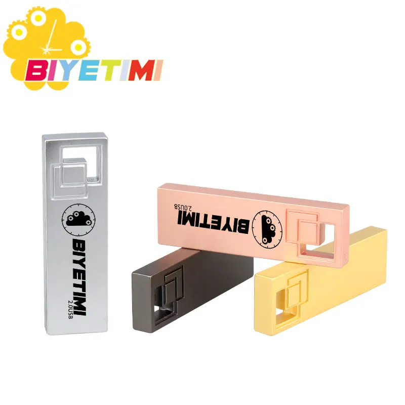 Biyetimi USB флеш накопитель цветной металлический Creat 4 ГБ 8 16 32 64 высокоскоростной
