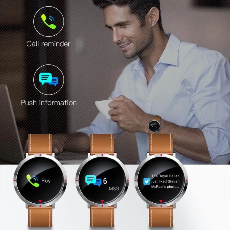 WQ S2 умный браслет кожа монитор сердечного ритма Фитнес напоминание массаж PushActivity