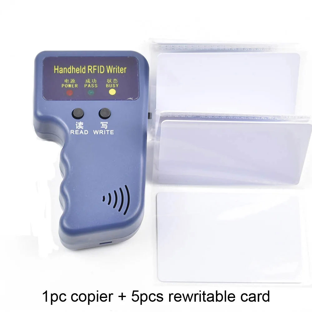 1 copier 5 cards Ручной 125 кГц RFID Дубликатор Копир Писатель программист считыватель EM4305 T5577 перезаписываемый ID Брелоки метки карты - Цвет: 1 copier 5 cards