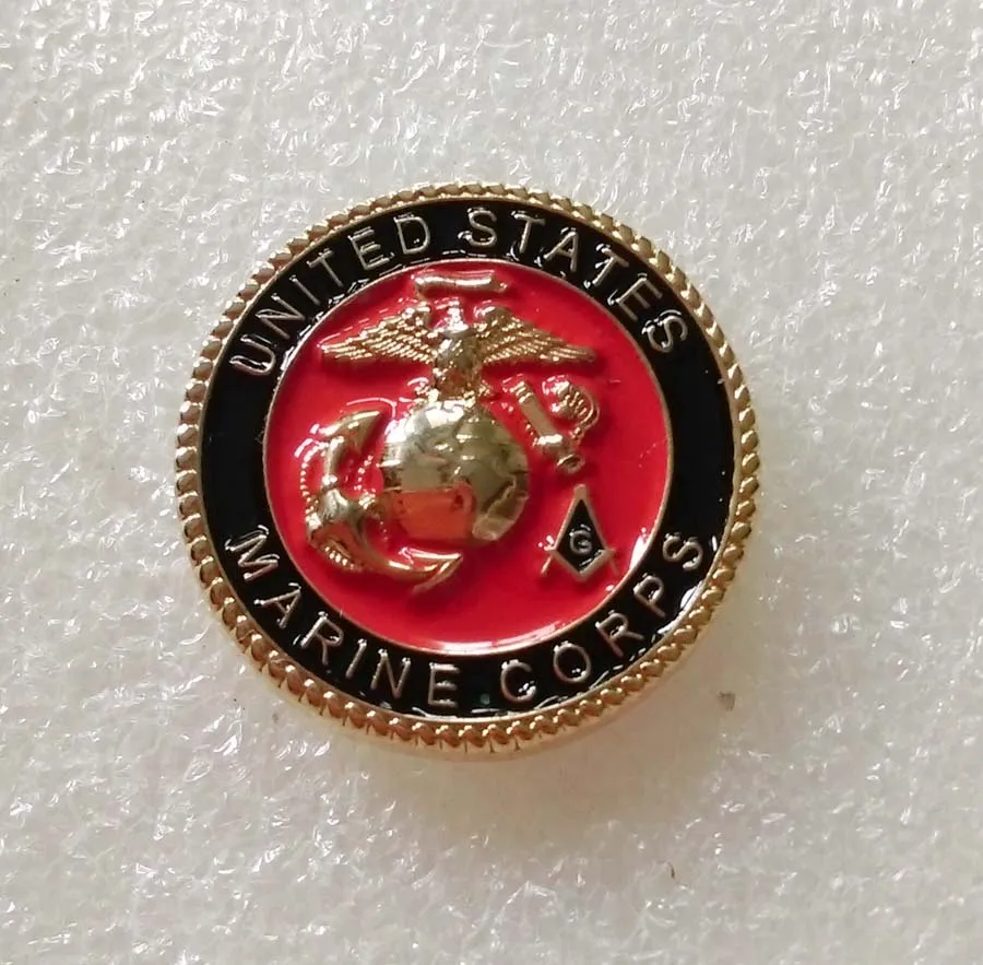 19 мм масонских Штаты Корпус морской пехоты лацкан|marine corps pins|pin pinpin lapel |
