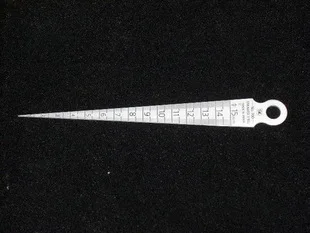 

Hole ruler / gap ruler / wedge feeler (1-15mm)