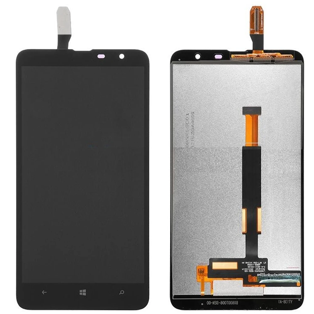 Для Nokia Lumia 1320 ЖК экран и дигитайзер в сборе с заменой передней рамки!