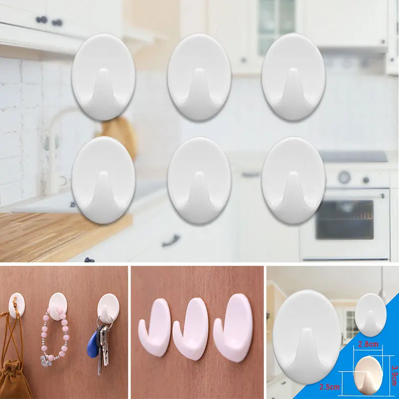 Самоклеящийся настенный крючок для одежды 5 шт./лот вешалка полотенец ванной
